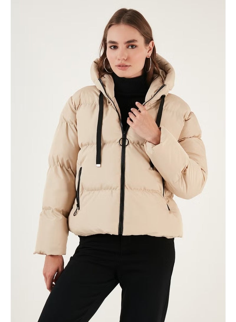 Lela Pocket Hooded Regular Fit Puffer Coat Women's Coat 640Y002 - Image 2